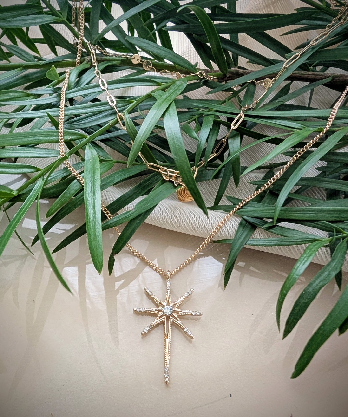 Starlight Path | Dainty Layered Celestial Necklace