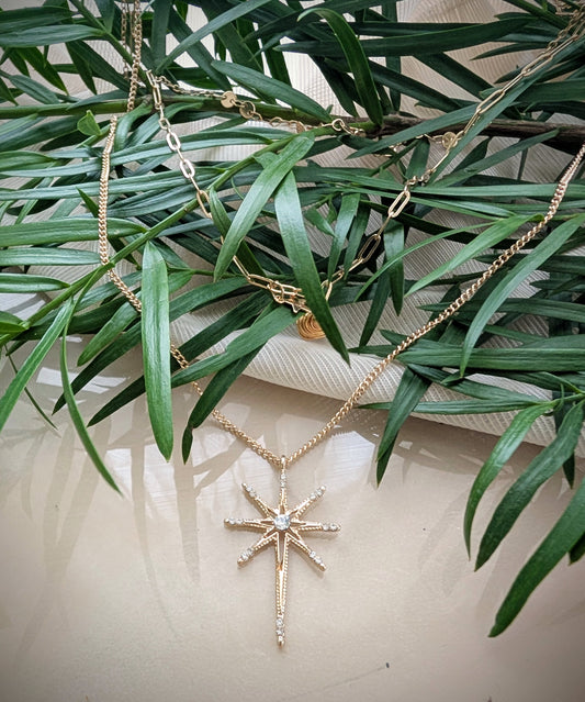 Starlight Path | Dainty Layered Celestial Necklace