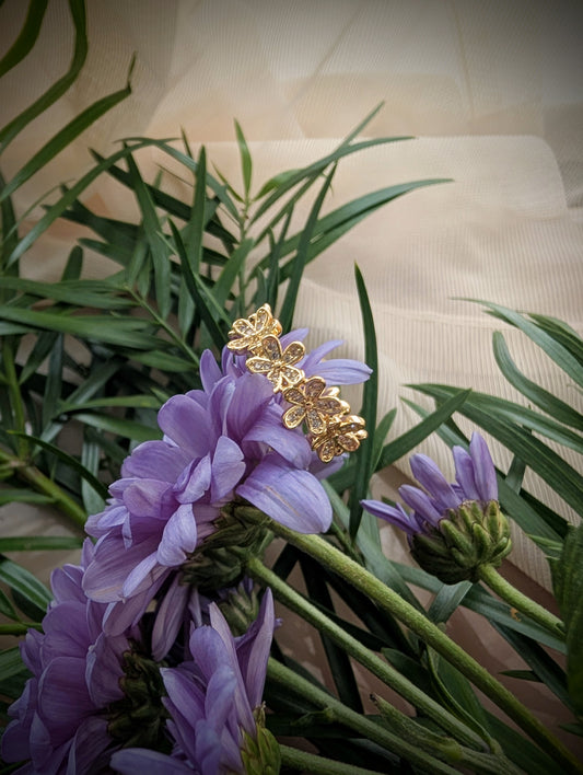 Petalspell – Gold Floral Ring | Solstice Bloom Collection